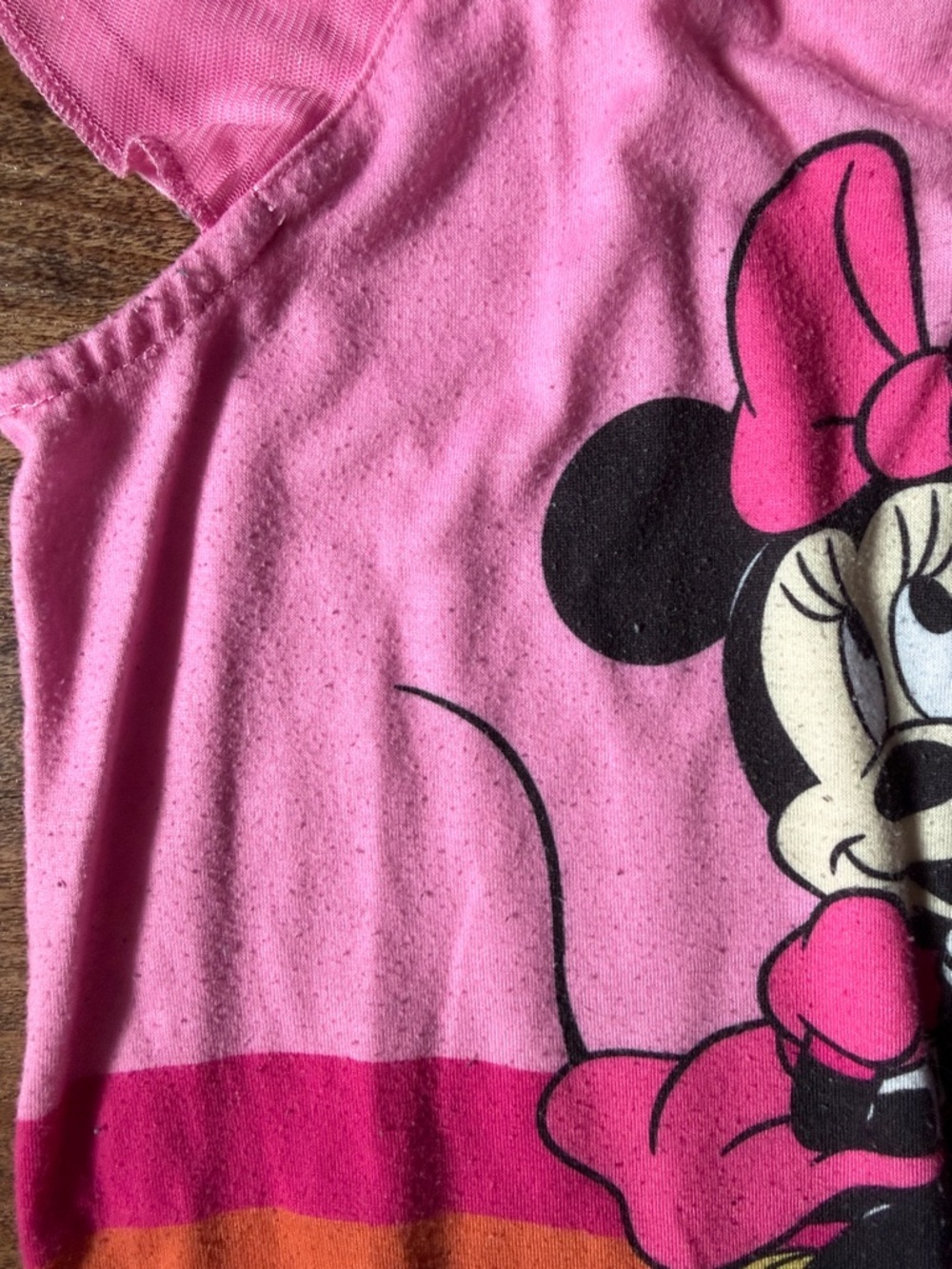 Minnie Mouse Pink Rainbow Tulle Kids Nightgown size 7/8 - Picture 3 of 4